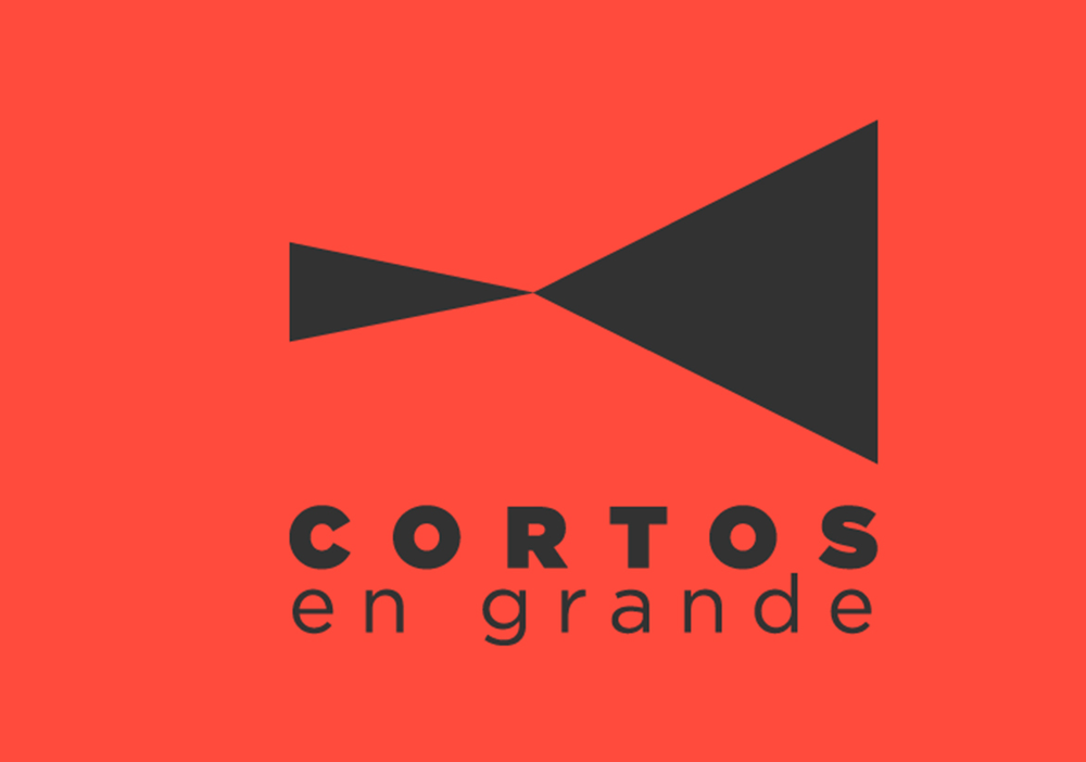 Afiche del evento "Jóvenes realizadores de Chile y el mundo llegan a Ondamedia a través del Festival Cortos en Grande"