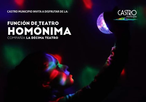 Afiche del evento "Función de teatro "Homónima""