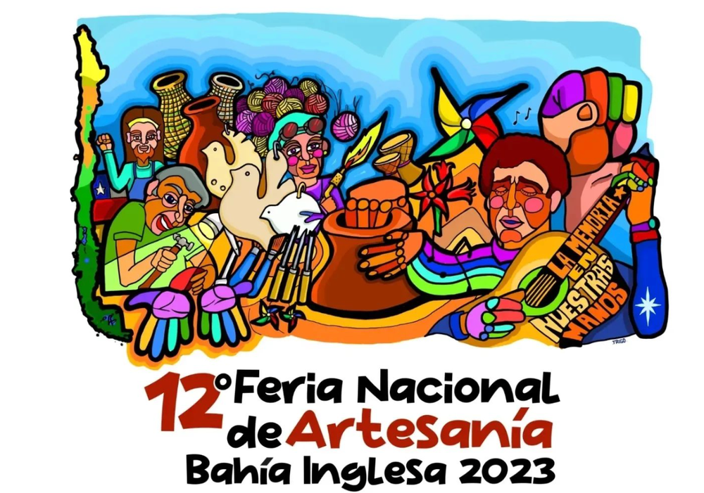 Afiche del evento "12° Feria Nacional de Artesanía de Bahía Inglesa"