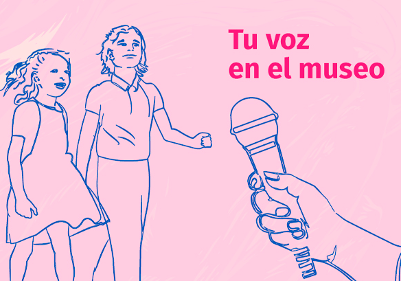 Afiche del evento "Tu voz en el Museo: Día de la Niña y el Niño en el MIM"