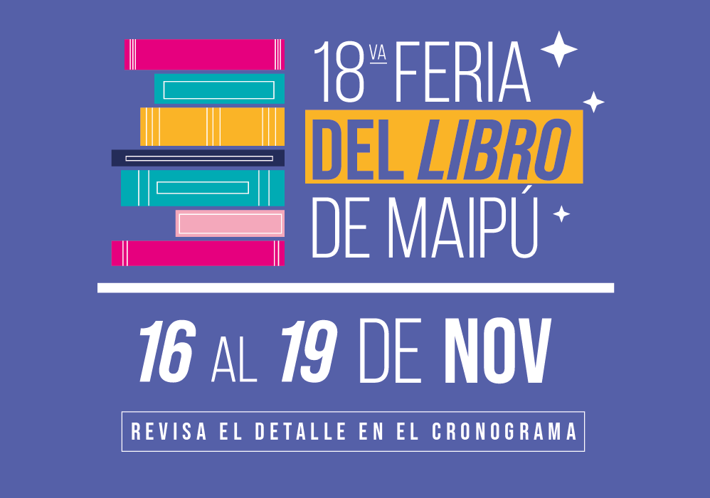 Afiche del evento "18ª Feria del Libro de Maipú"