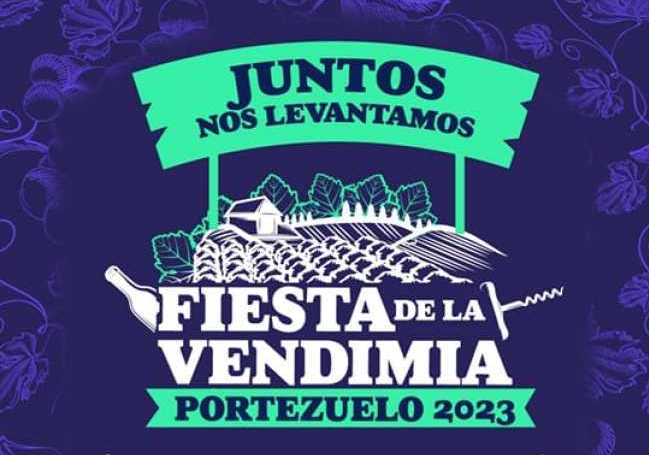 Afiche del evento "Fiesta de la Vendimia de Portezuelo"