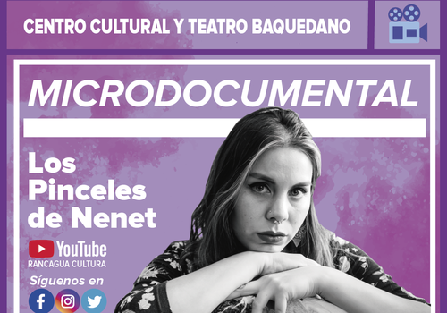 Afiche del evento "Microdocumental: Los pinceles de Nenet"