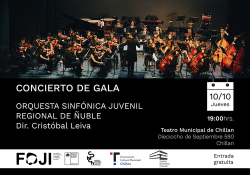 Afiche del evento "Concierto de Gala - Ñuble"