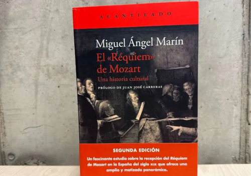 Afiche del evento "Música UC: Libro El Réquiem de Mozart, de Miguel Ángel Marín"