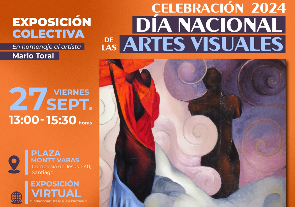 Afiche del evento "Día Nacional de las Artes Visuales en la Corte de Apelaciones de Santiago"