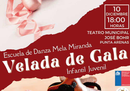 Afiche del evento "Gala anual de la Escuela de Danza Mela Miranda"