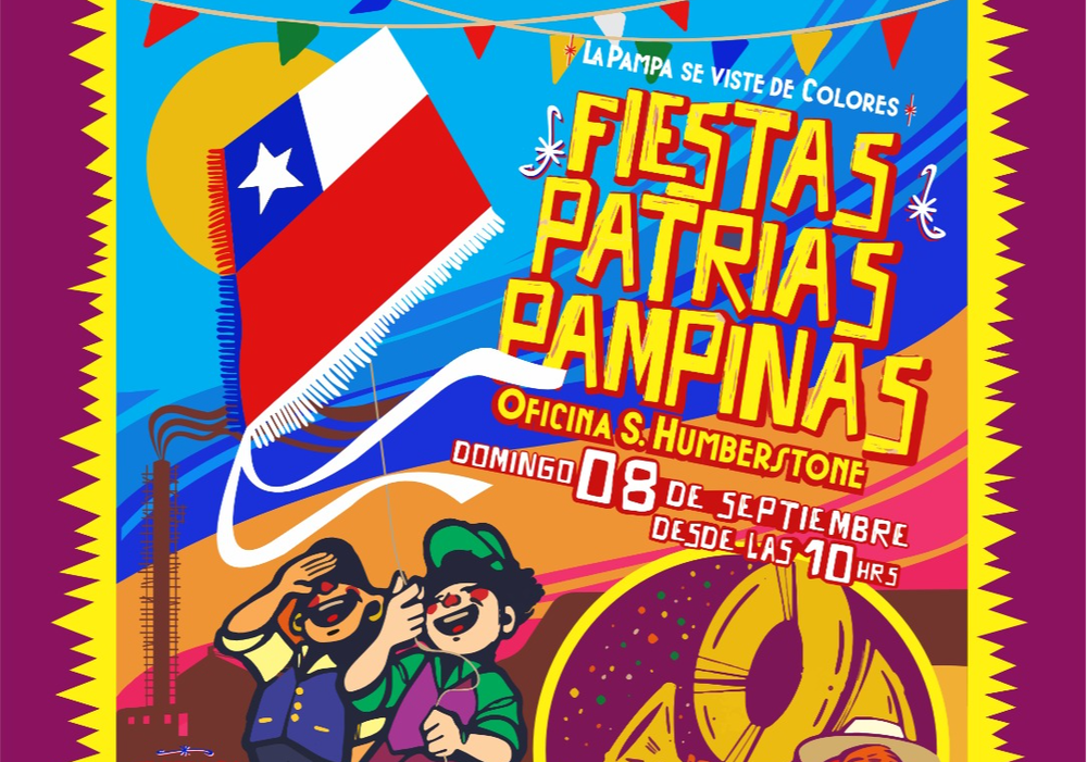 Afiche del evento "Fiestas Patrias Pampinas"