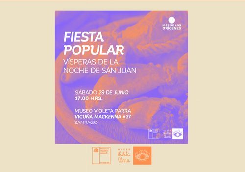 Afiche del evento "Fiesta Popular Víspera de San Juan"
