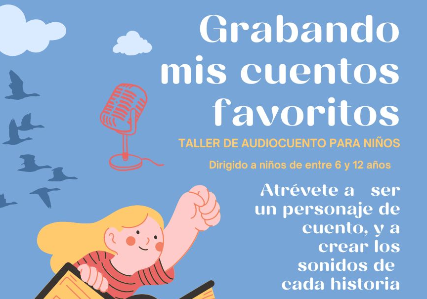 Afiche del evento "Grabando mis cuentos favoritos"
