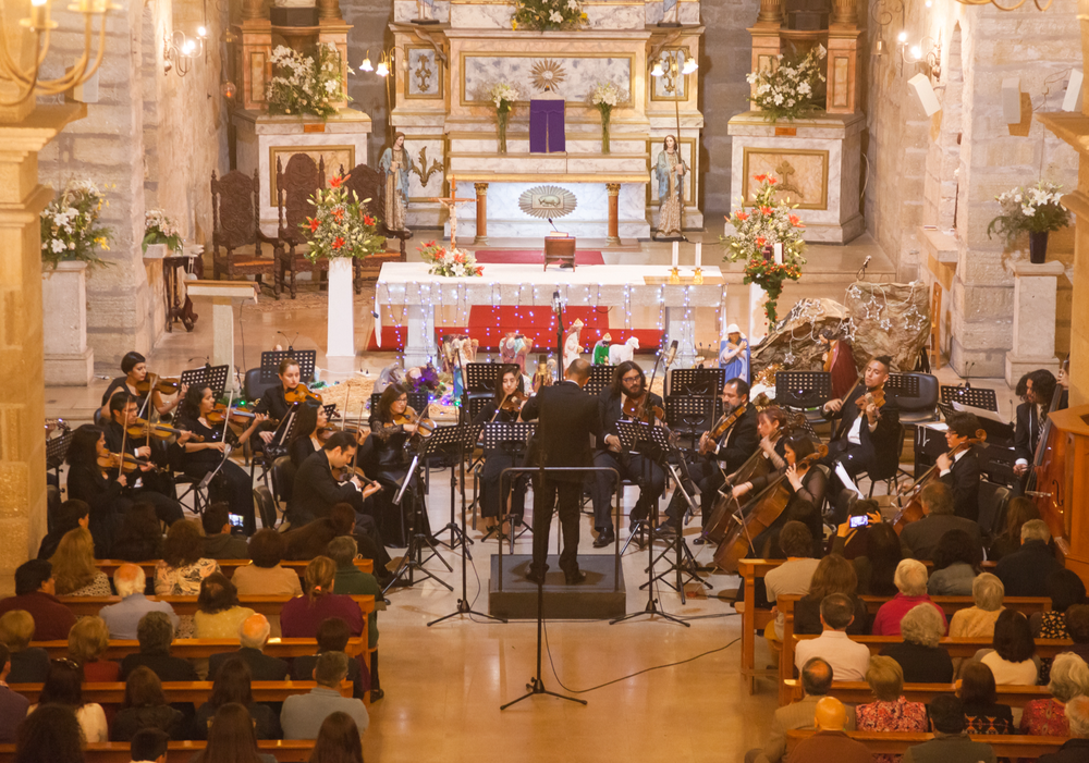 Afiche del evento "Conciertos de Navidad Orquesta Sinfónica Universidad de La Serena"