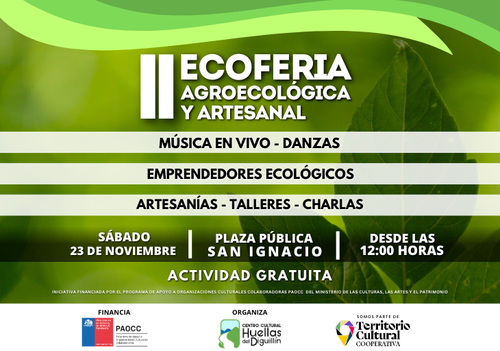 Afiche del evento "II ECOFERIA AGROECOLÓLICA Y ARTESANAL DE SAN IGNACIO"