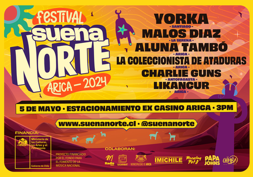 Afiche del evento "Festival Suena Norte 2024"