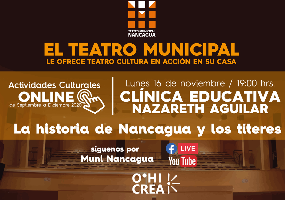 Afiche del evento "Don Line: La Historia de Nancagua y Los Títeres"