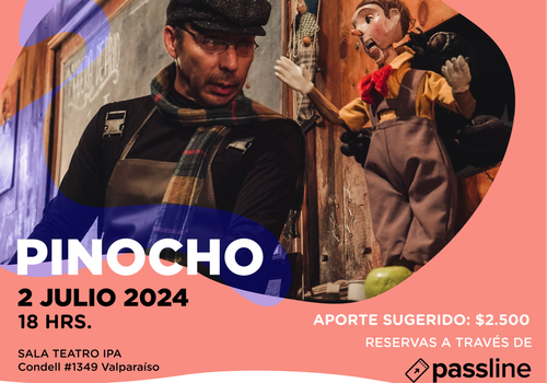 Afiche del evento ""PINOCHO" - Temporada de Teatro Familiar - Centro Cultural IPA"