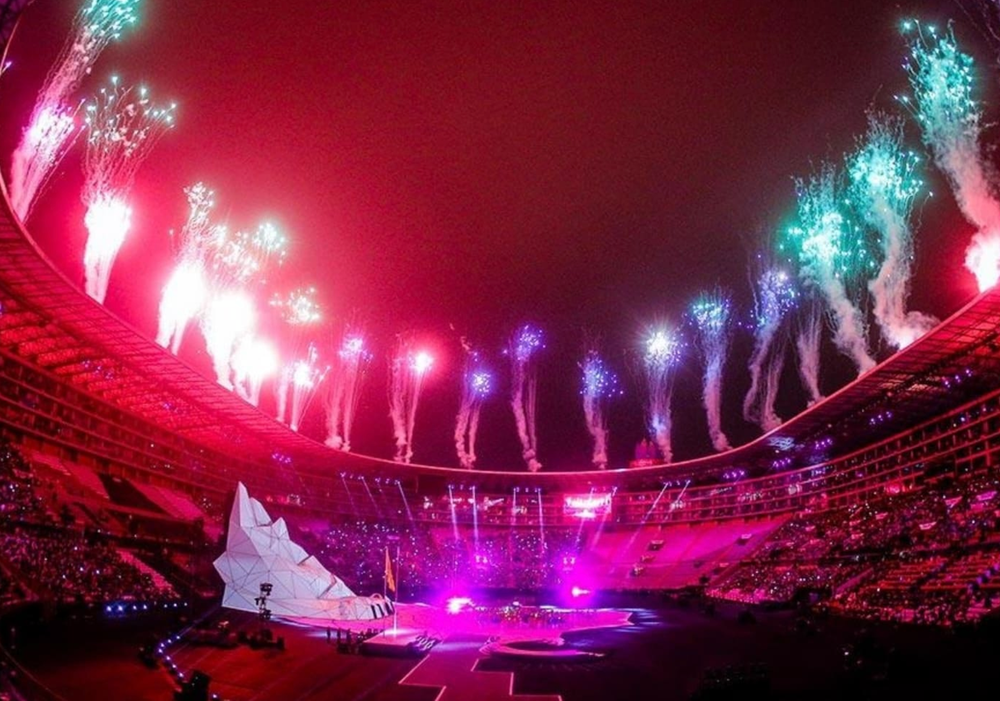 Afiche del evento "Ceremonia Inaugural Santiago 2023"