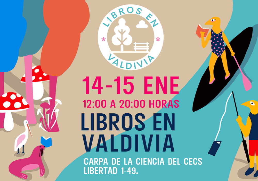 Afiche del evento "Libros en Valdivia"