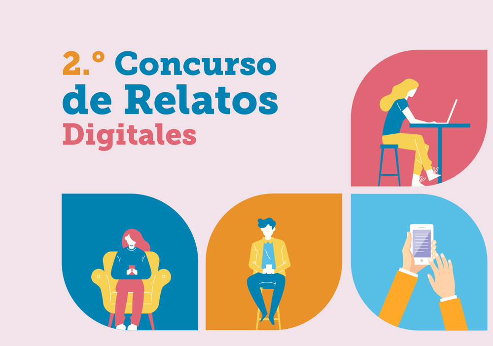 Afiche del evento "Convocatoria 2º Concurso de Relatos Digitales"