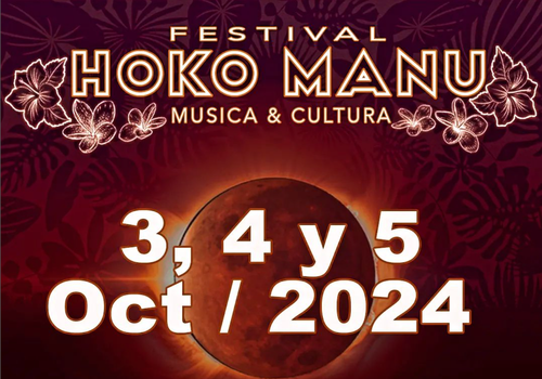 Afiche del evento "Hoko Manu Festival 2024"