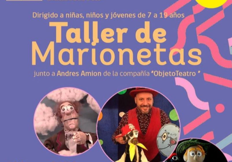 Afiche del evento "Taller de Marionetas Cecrea Vallenar"