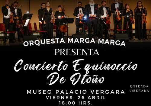Afiche del evento "Concierto Equinoccio de otoño en Museo Palacio Vergara"