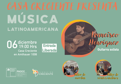 Afiche del evento "Casa Creciente Presenta"