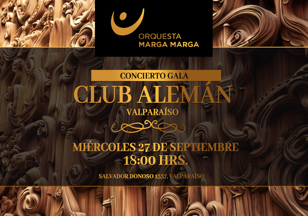 Afiche del evento "Concierto Club Alemán de Valparaíso"