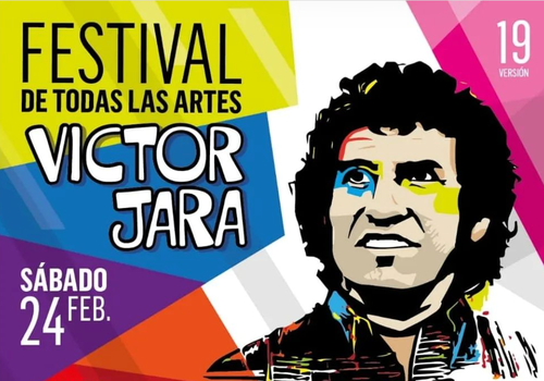 Afiche del evento "XIX Festival de Todas las Artes de Víctor Jara"