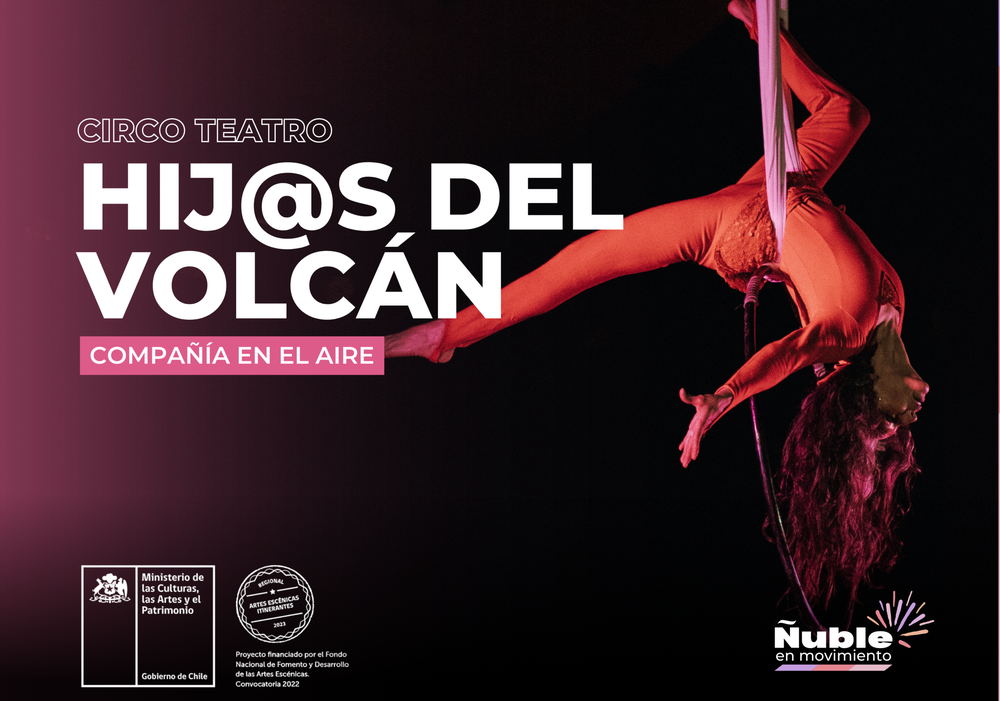 Afiche del evento ""HIJ@S DEL VOLCÁN" - OBRA DE CIRCO CONTEMPORÁNEO"