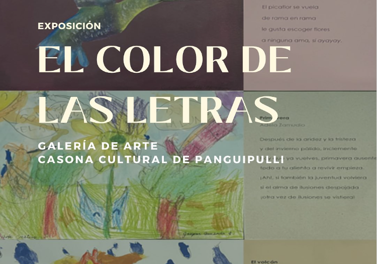 Afiche del evento "Exposición "El Color de las Letras""