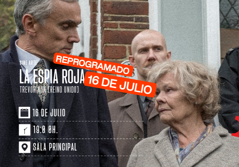 Afiche del evento "La Espía Roja – Martes de Cine Arte"