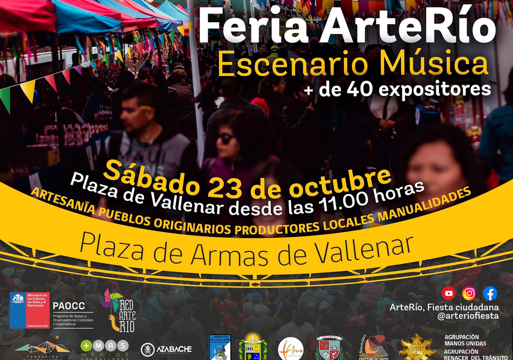 Afiche del evento "Feria ArteRío"