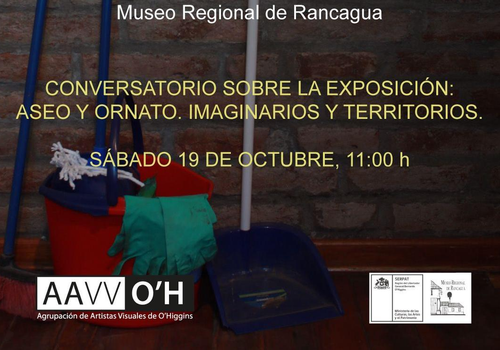 Afiche del evento "Conversatorio Exposición Aseo y Ornato"