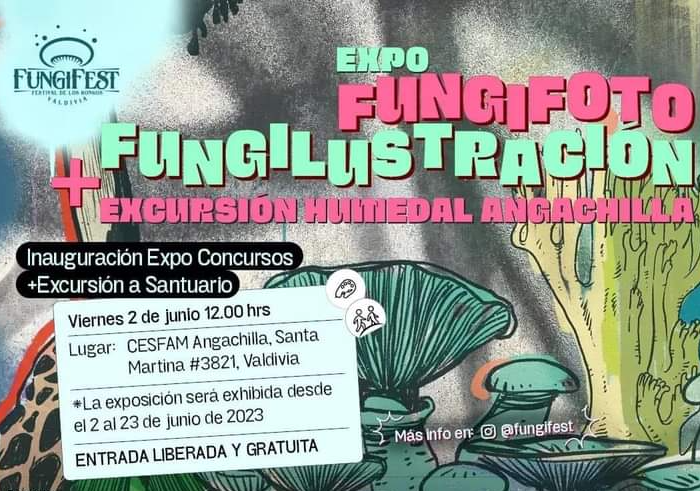 Afiche del evento "Expo Fungifoto Fungilustración"