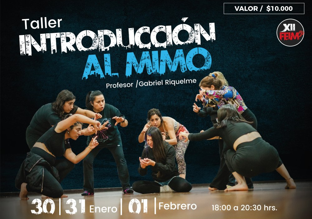 Afiche del evento "Taller Introducción al Mimo"