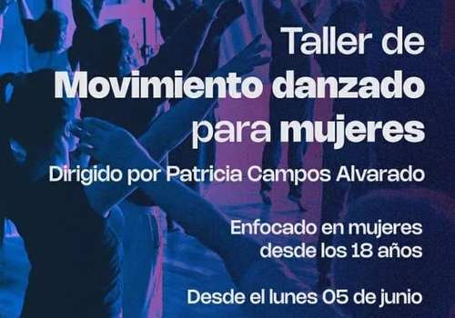 Afiche del evento "Taller de movimiento danzado para mujeres"