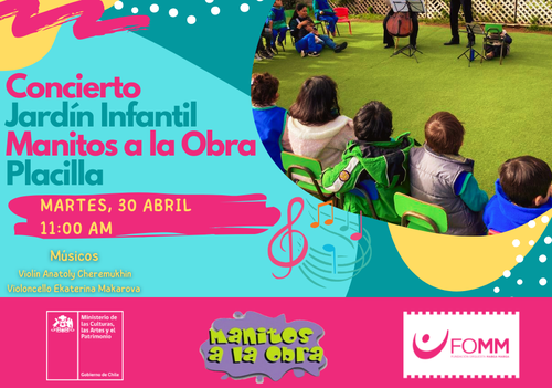 Afiche del evento "Concierto Orquesta Marga Marga en Jardín Infantil Manitos a la Obra"
