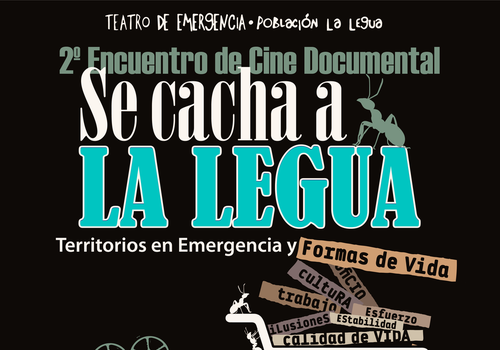 Afiche del evento "Convocatoria 2°Encuentro de cine documental Se cacha a la legua 2024"