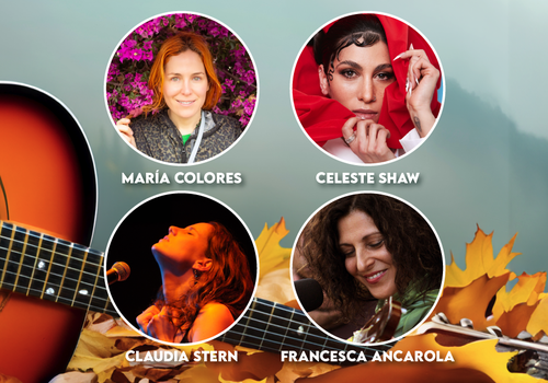 Afiche del evento "Ciclo de música Mujeres creadoras"