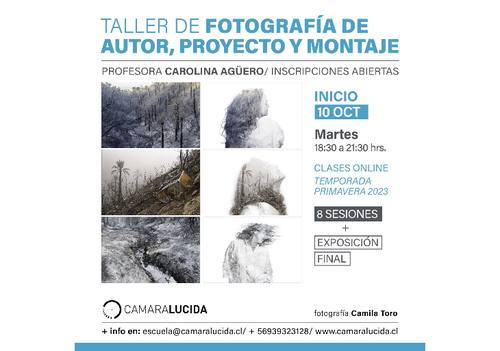 Afiche del evento "Taller de Fotografía Autor y Proyecto"