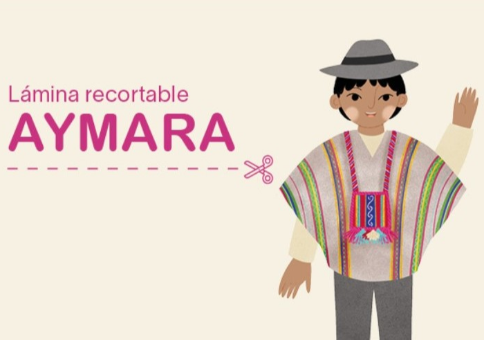 Afiche del evento "Lámina Recortable: Niño Aymara"