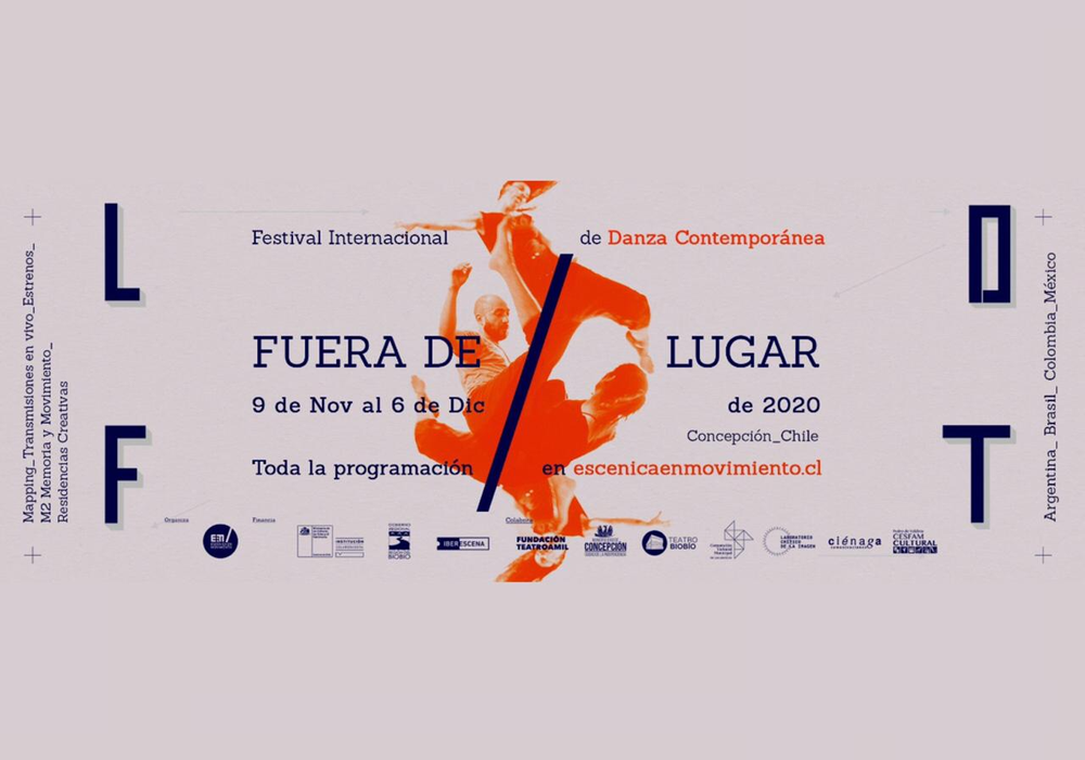 Afiche del evento "Festival de Danza Contemporánea LOFT: FUERA DE LUGAR 2020"