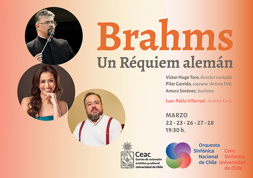 Afiche del evento "Concierto de Semana Santa Orquesta Sinfónica Nacional de Chile"