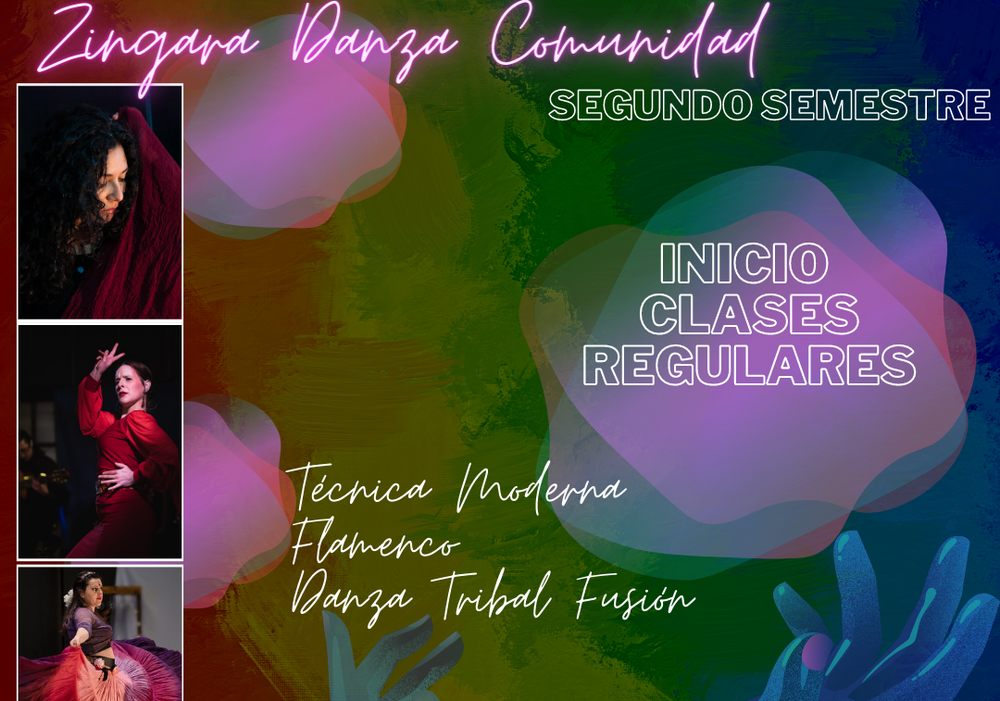 Afiche del evento "Clases Regulares Zingara Danza Comunidad"