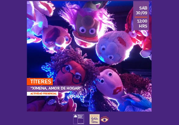 Afiche del evento "Obra de títeres “Ximena, amor de hogar”"