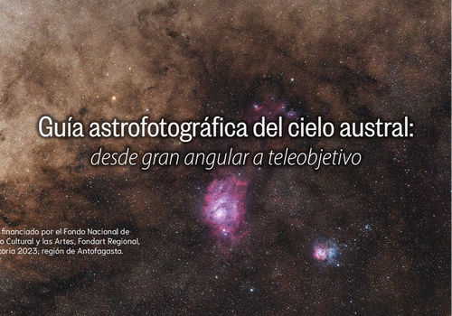 Afiche del evento "Exposición "Guía astrofotográfica del cielo austral""