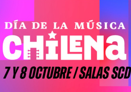 Afiche del evento "Día de la Música Chilena en la SCD - Sala Egaña"