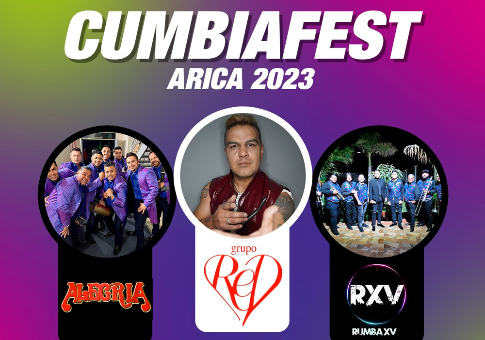 Afiche del evento "Cumbia Fest Arica 2023"