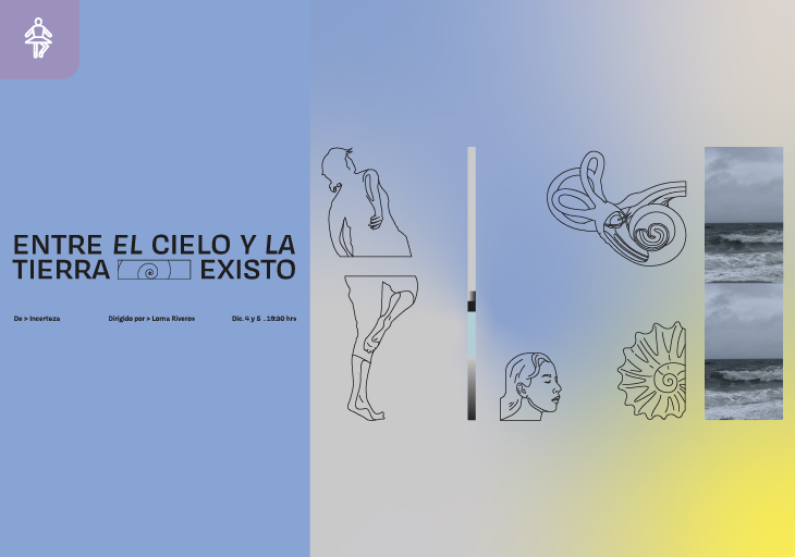 Afiche del evento "Entre el cielo y la tierra existo"