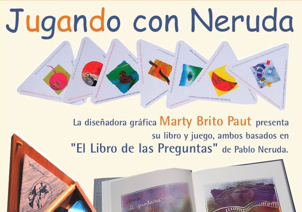 Afiche del evento "Jugando con Neruda"